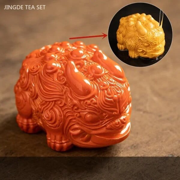 Mini Resin Color changing Tea Pet Qilin - Image 4