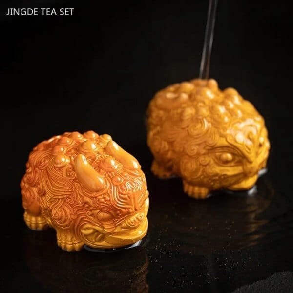 Mini Resin Color changing Tea Pet Qilin - Image 5