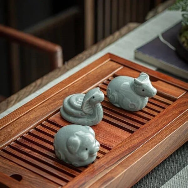 Chinese Zodiac Animal Tea Pet with Retro Ceramics - Image 2