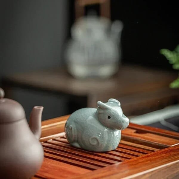 Chinese Zodiac Animal Tea Pet with Retro Ceramics - Image 4