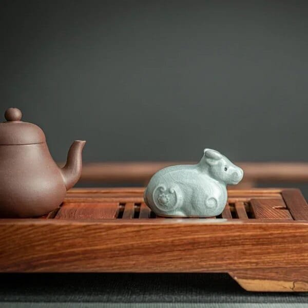 Chinese Zodiac Animal Tea Pet with Retro Ceramics - Image 5