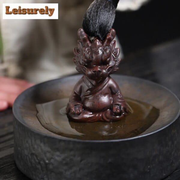 Handmade Yixing Purple Clay Dragon Tea Pet - Image 6