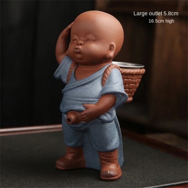 Chinese Pee Pee Boy Tea Pet  with Purple Clay - Image 4