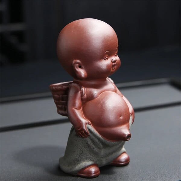 Chinese Pee Pee Boy Tea Pet  with Purple Clay - Image 3