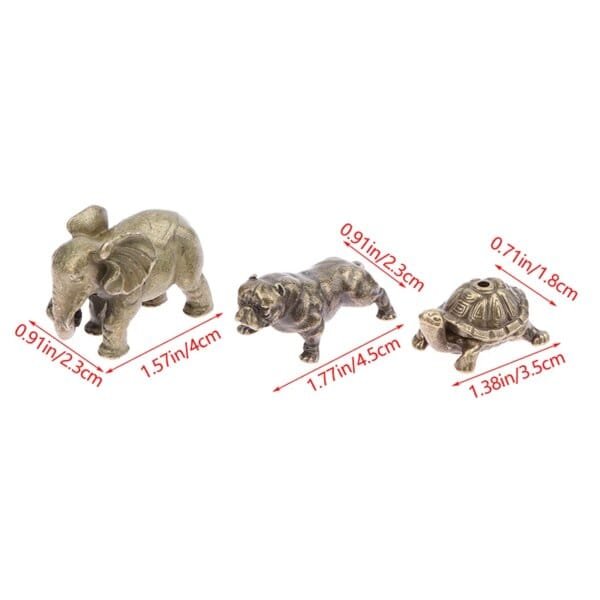 Elephant & Turtle & Dog Figurines Tea Pet Table Ornament - Image 6