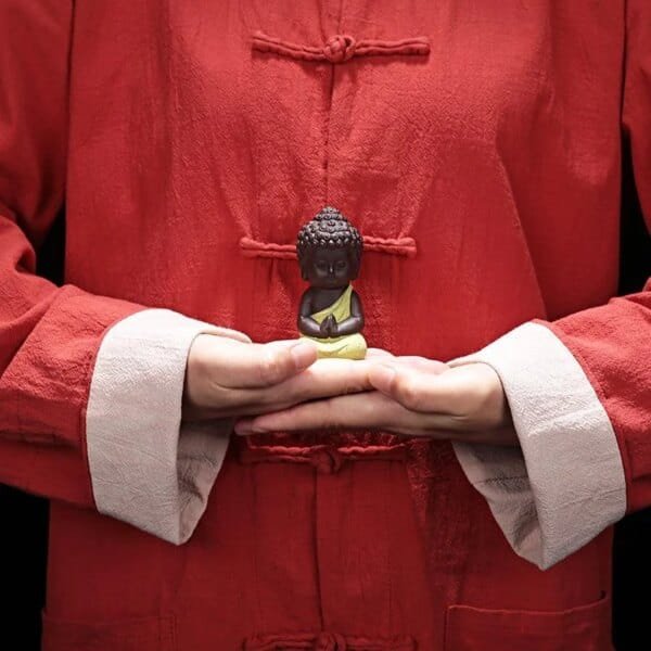 Ceramic Chinese Buddha Tea Pet Ornaments - Image 5
