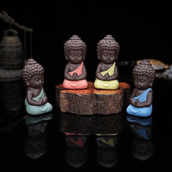 Ceramic Chinese Buddha Tea Pet Ornaments