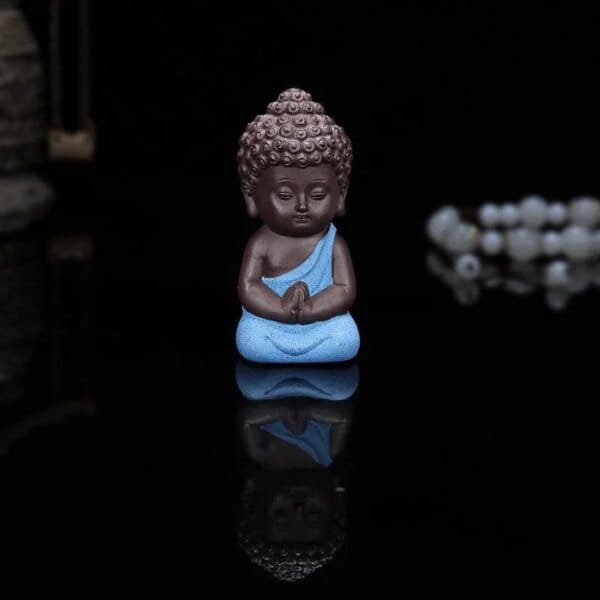 Ceramic Chinese Buddha Tea Pet Ornaments - Image 4