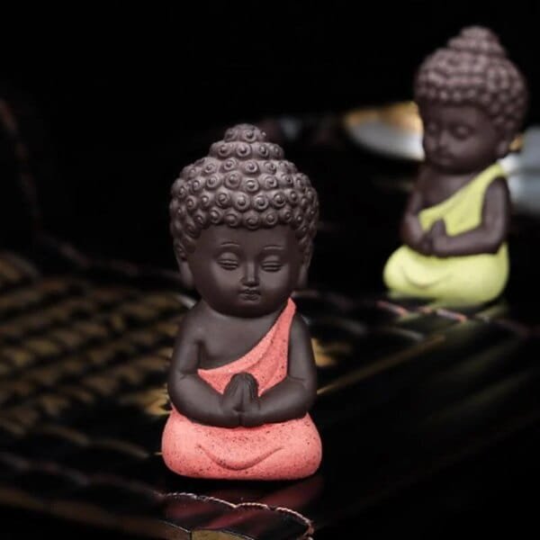 Ceramic Chinese Buddha Tea Pet Ornaments - Image 2