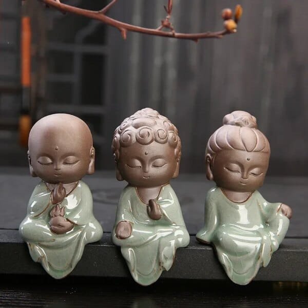 Chinese Cute Buddha Tea Pet Decoration
