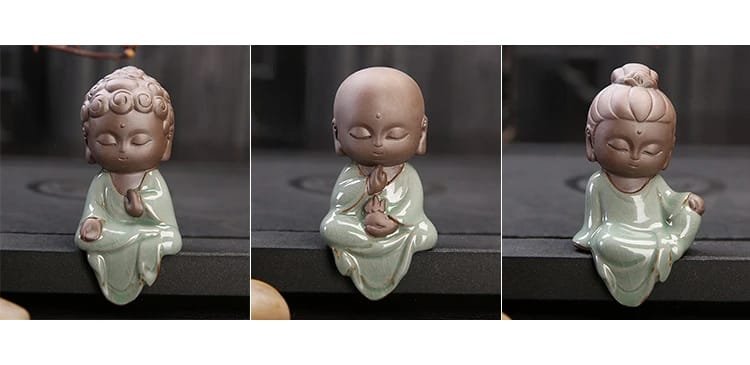 F Buddha Cute Pet Decoration Creative Little Monk Boutique Purple Geyao Caisha Tea Pet Ornaments Famous Kung Fu Tea Accessories