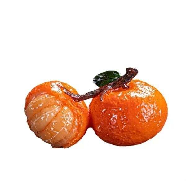 Chinese Resin Color Changing Tea Pet Lucky Orange Model - Image 6