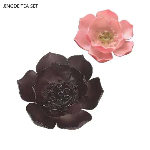 Chinese Ceramic Flower Color changing Tea Pet - Image 2
