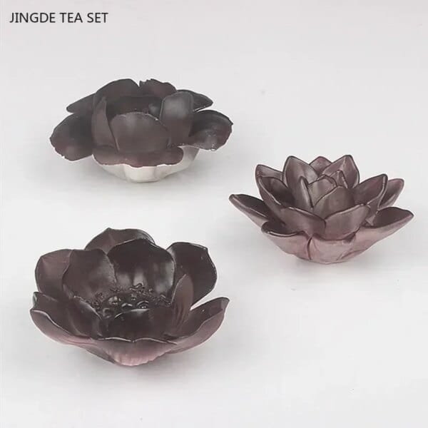 Chinese Ceramic Flower Color changing Tea Pet - Image 6