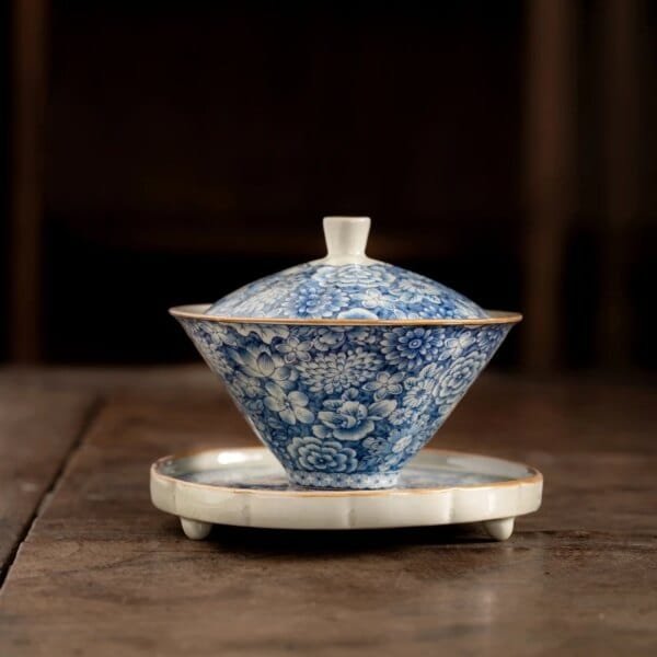 Retro Ru Kiln Tea Tureen Ceramic Sancai Cover Bowl Tea Maker Gaiwan Can Raise Kung Fu Teaware - Image 5