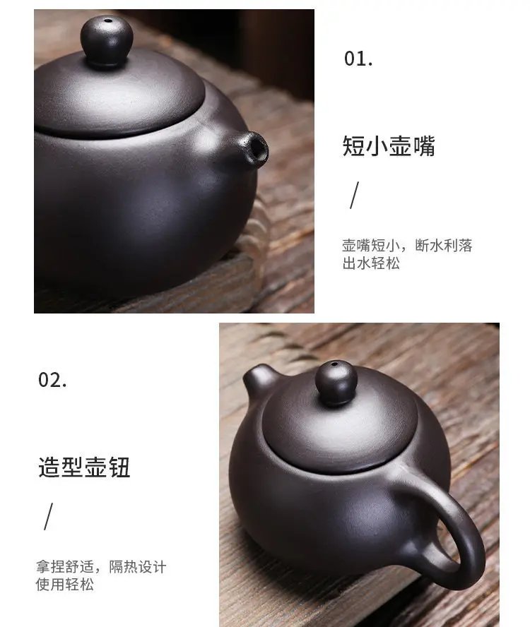 Purple Clay Chinese Kung Fu Tea Set Yixing Teapot Handmade Tea Pot Cup Zisha Gaiwan Tea Kettles Ceremony Drinkware Teaware Set