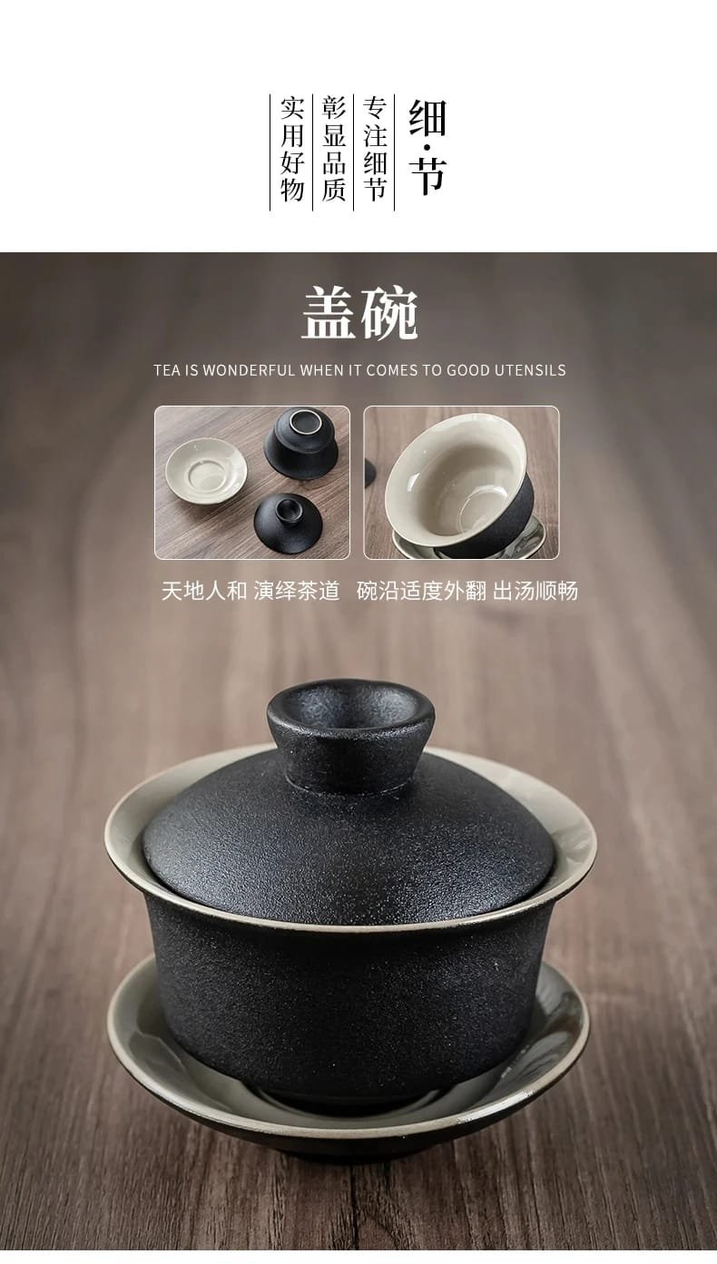 Purple Clay Chinese Kung Fu Tea Set Yixing Teapot Handmade Tea Pot Cup Zisha Gaiwan Tea Kettles Ceremony Drinkware Teaware Set