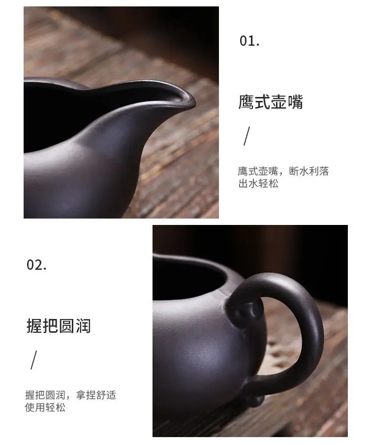 Purple Clay Chinese Kung Fu Tea Set Yixing Teapot Handmade Tea Pot Cup Zisha Gaiwan Tea Kettles Ceremony Drinkware Teaware Set