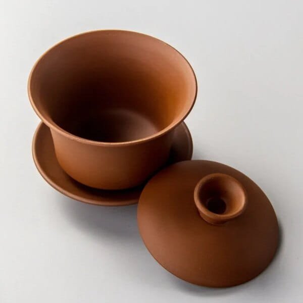Purple Clay Gaiwan Teaset Elegant Gaiwan Chinese Tea Cup Teaware tureen lid bowl saucer tea brew tea cup - Image 5