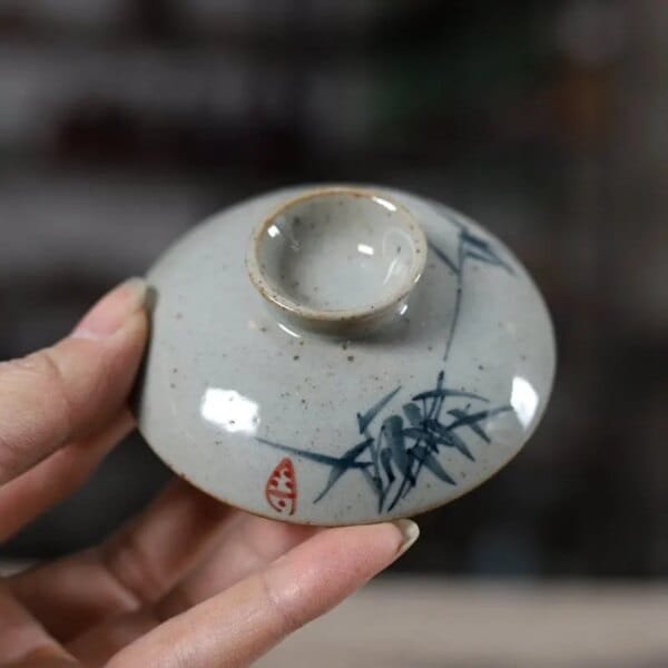 Handpainted Chinese Sancai Gaiwan Pottery Tea Cup Bowl Kung Fu Teacups Home Decor Ceramic Teaware Tea Tureen Set - Image 5