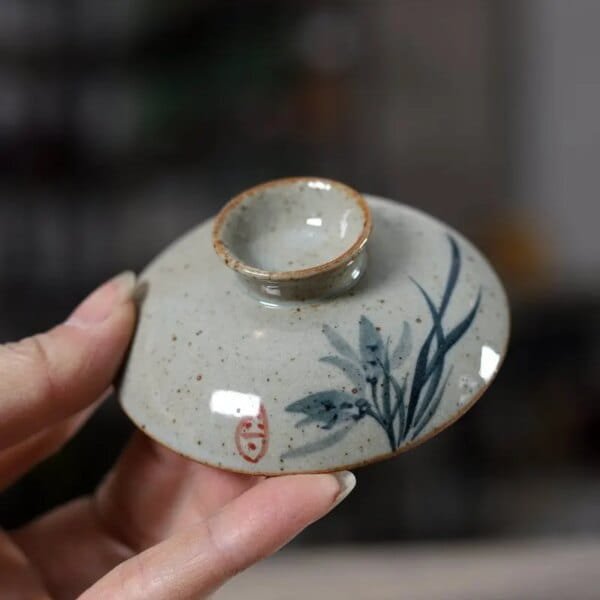 Handpainted Chinese Sancai Gaiwan Pottery Tea Cup Bowl Kung Fu Teacups Home Decor Ceramic Teaware Tea Tureen Set - Image 2