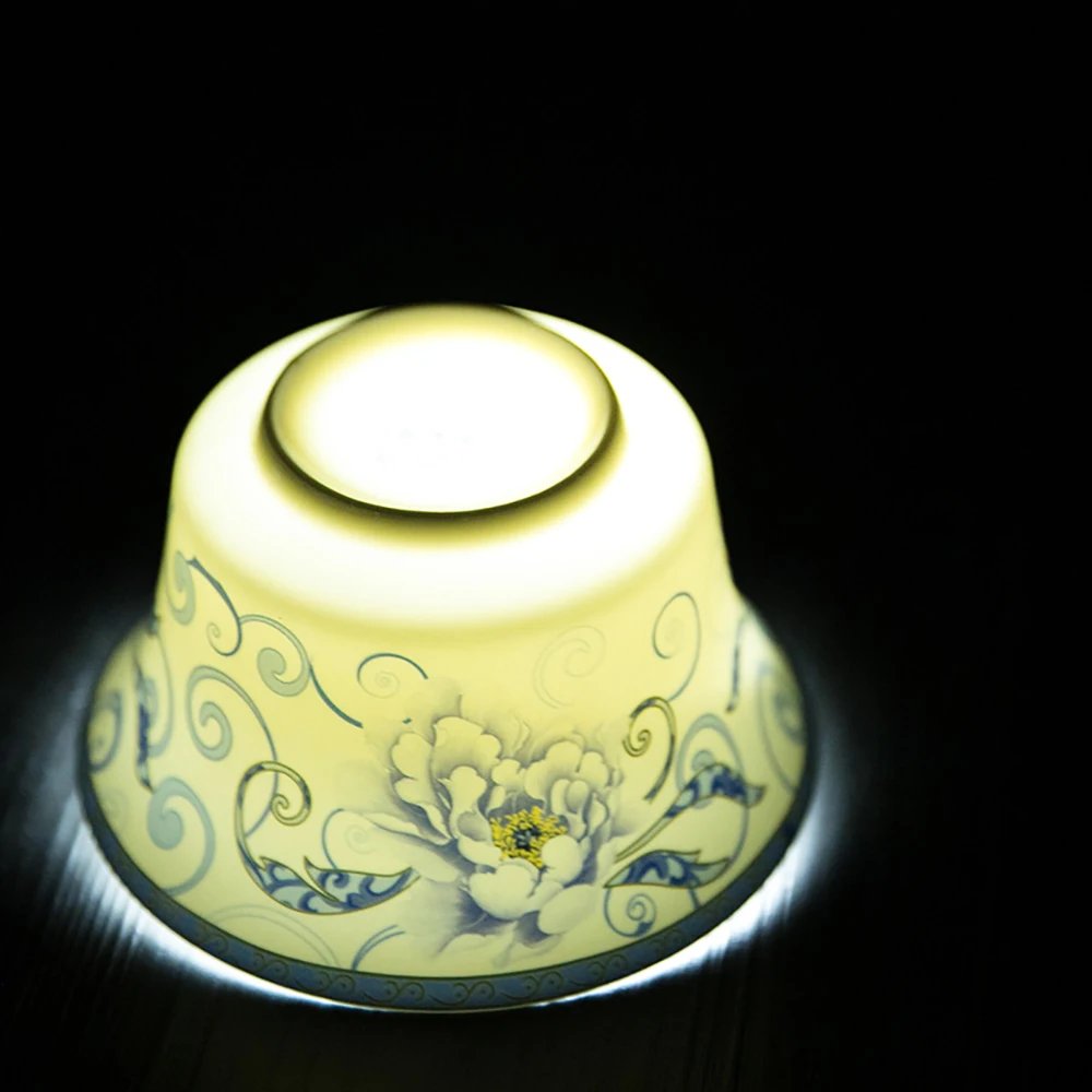 350ml Large Capacity Ceramics Gaiwan Porcelain Gaiwan Tea Cover Bowl Japanese Te Cup Soup Tureen Gai Wan Chinese Tea Cups Puer