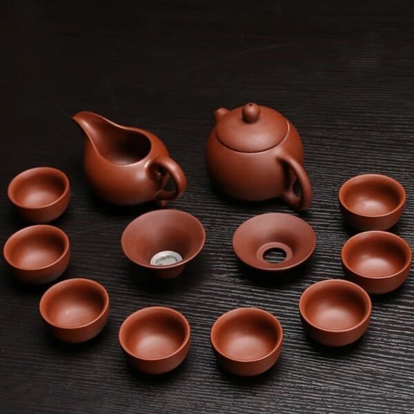 Hot Sale Ceramic Purple Clay Tea Set Kung Fu Pot Infuser Xishi Gaiwan Teapot Serving Cup Teacup Chinese Drinkware High Quality - Image 6