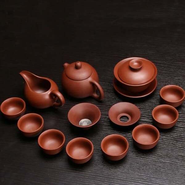 Hot Sale Ceramic Purple Clay Tea Set Kung Fu Pot Infuser Xishi Gaiwan Teapot Serving Cup Teacup Chinese Drinkware High Quality - Image 4