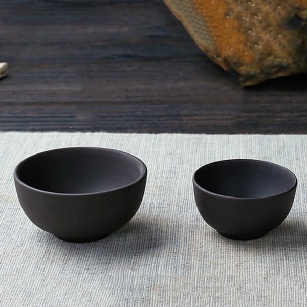 8 Pcs/set Yixing Handmade Purple Clay Teacup Authentic Dahongpao Tea Bowl Travel Portable Pu'er Master Cup Chinese Zisha Tea Set - Image 5
