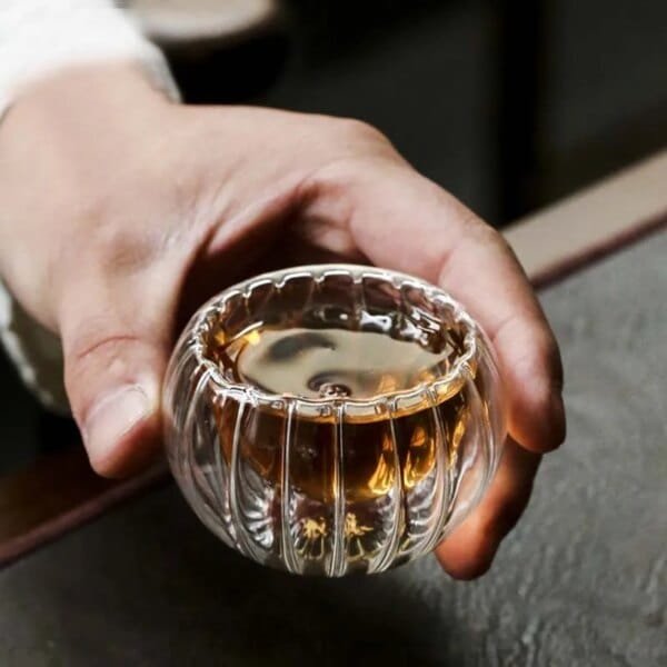Small Mini Heat Resistant 50 ml Double Wall Transparent Borosilicate Glass Espresso Coffee Hot Gong Fu Kongfu Tea Cup Mug Set