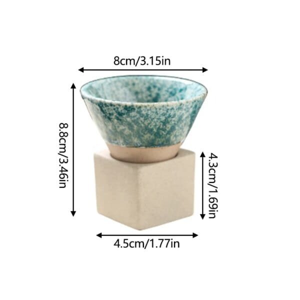 Vintage Ceramic Mug Japanese Coarse Pottery Afternoon Tea Cups Creative Tapered Funnel Coffee Cup Home Kitchen Drinking Utensils - Image 6
