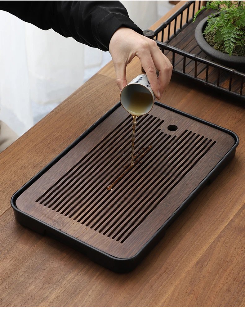 Square Bamboo Tea Trays with Drainage Elegant Kung Fu Tea Tray Party Tea Sets Adult Dry Use Simple Tablett Chaban Bamboo Tray Square Bamboo Tea Trays with Drainage Elegant Kung Fu Tea Tray Party Tea Sets Adult Dry Use Simple Tablett Chaban Bamboo Tray