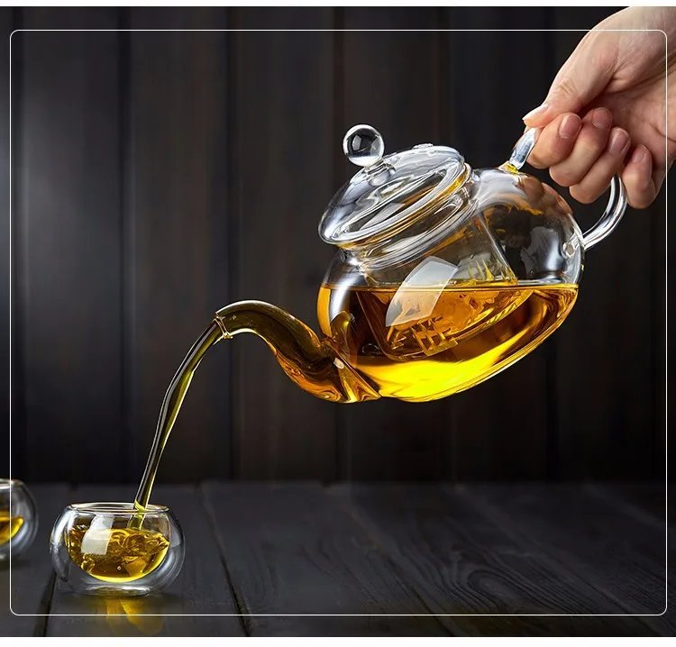 400ml/1000ml Heat-resistant Glass Tea Pot Flower Kettle Kung Fu Teawear Set Tea Strainer Infuser Puer Oolong Barley Pot Teaware 400ml/1000ml Heat-resistant Glass Tea Pot Flower Kettle Kung Fu Teawear Set Tea Strainer Infuser Puer Oolong Barley Pot Teaware
