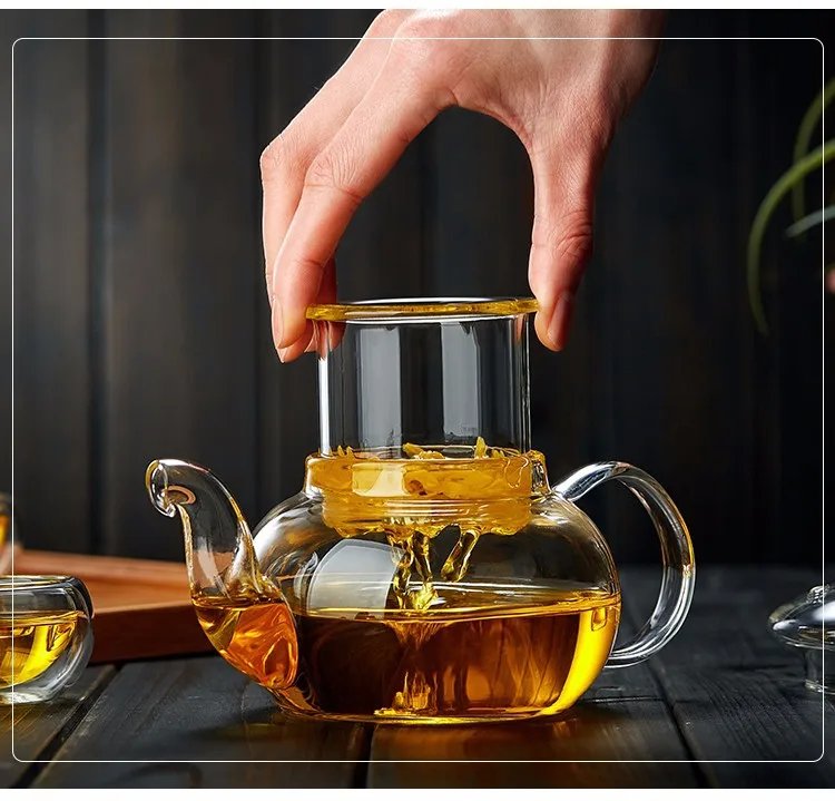400ml/1000ml Heat-resistant Glass Tea Pot Flower Kettle Kung Fu Teawear Set Tea Strainer Infuser Puer Oolong Barley Pot Teaware 400ml/1000ml Heat-resistant Glass Tea Pot Flower Kettle Kung Fu Teawear Set Tea Strainer Infuser Puer Oolong Barley Pot Teaware