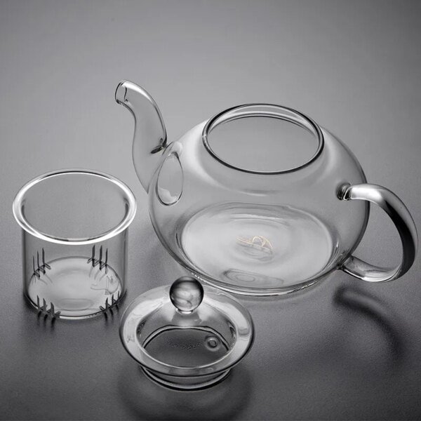400ml/1000ml Heat-resistant Glass Tea Pot Flower Kettle Kung Fu Teawear Set Tea Strainer Infuser Puer Oolong Barley Pot Teaware - Image 4