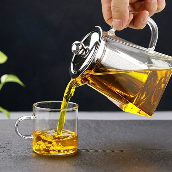 Glass Teapot with Infuser Tea Set Kettle Maker Infusers Jug Teaware Kitchen Dining Bar Home Tea Kit  Glass Teapot  Samovar - Image 3