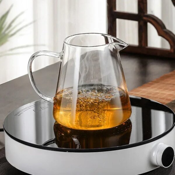 450ml-950ml Heat Resistant Glass Teapot with Stainless Steel Tea Strainer Infuser Flower Kettle Kung Fu Teaware Puer Oolong Pot - Image 3