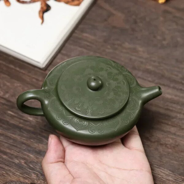 170ml Chinese Yixing Purple Clay Teapot Famous Hand-carved Tea Pot Tea Infuser Handmade Beauty Kettle Raw Ore Zisha Tea Set - Image 3