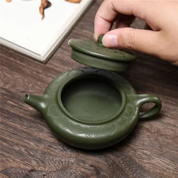 170ml Chinese Yixing Purple Clay Teapot Famous Hand-carved Tea Pot Tea Infuser Handmade Beauty Kettle Raw Ore Zisha Tea Set - Image 4