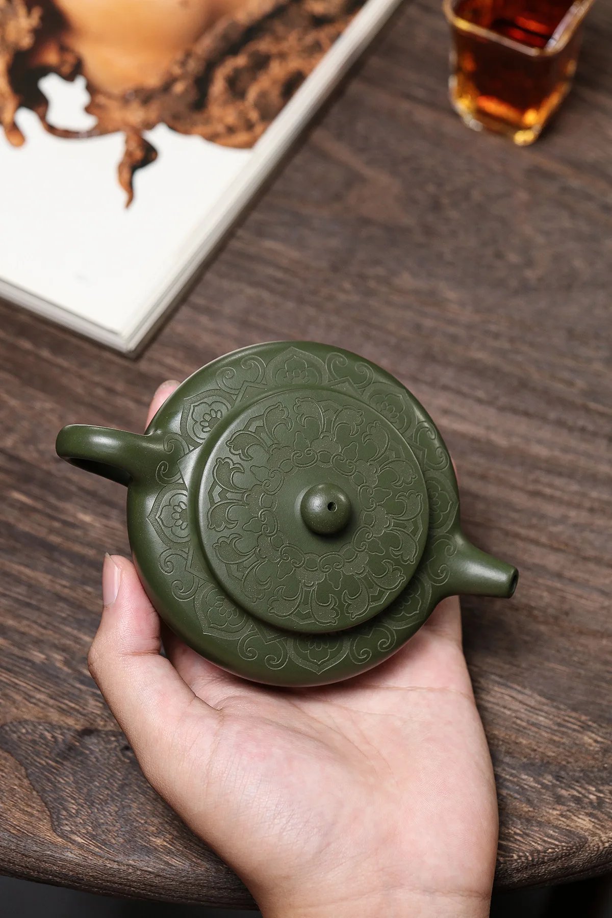 170ml Antique Yixing Purple Clay Teapot Raw Ore Green Mud Filter Tea Infuser Handmade Beauty Tea Pot Chinese Zisha Teaware