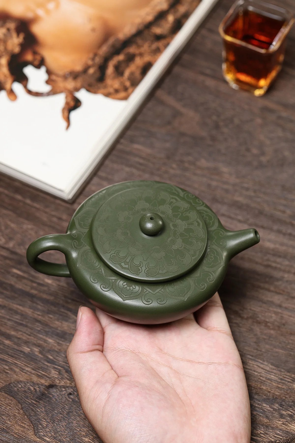 170ml Antique Yixing Purple Clay Teapot Raw Ore Green Mud Filter Tea Infuser Handmade Beauty Tea Pot Chinese Zisha Teaware