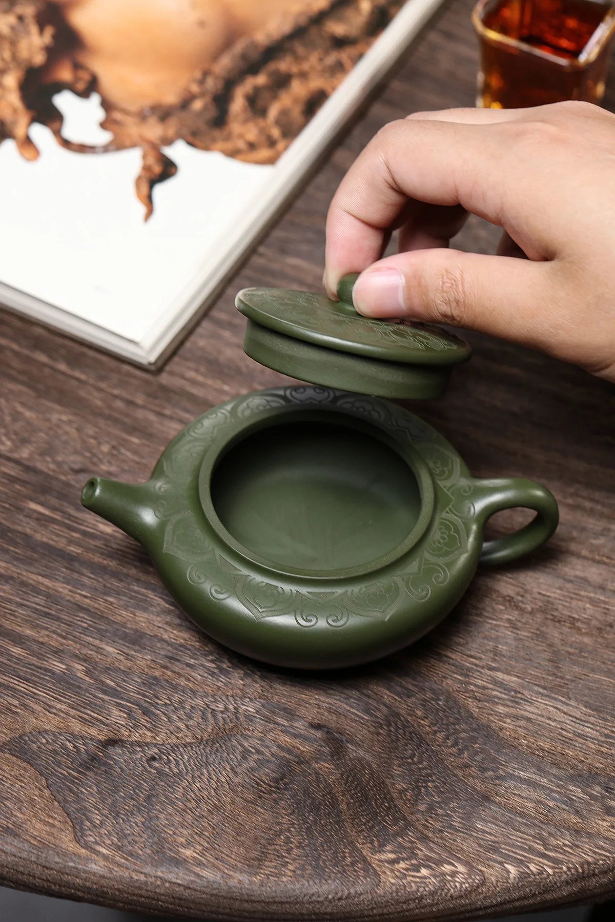 170ml Antique Yixing Purple Clay Teapot Raw Ore Green Mud Filter Tea Infuser Handmade Beauty Tea Pot Chinese Zisha Teaware