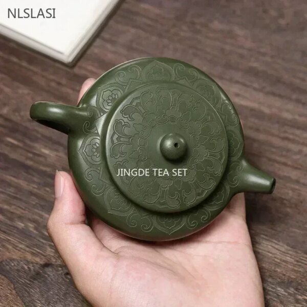 170ml Antique Yixing Purple Clay Teapot Raw Ore Green Mud Filter Tea Infuser Handmade Beauty Tea Pot Chinese Zisha Teaware - Image 4