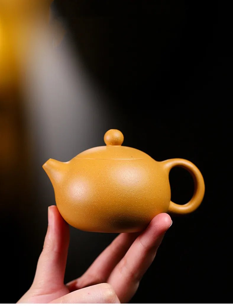 100ml Yixing Boutique Purple Clay Teapots Ball Shaped Infuser Xishi Tea Pot Beauty Kettle Customized Zisha Tea Set Authentic