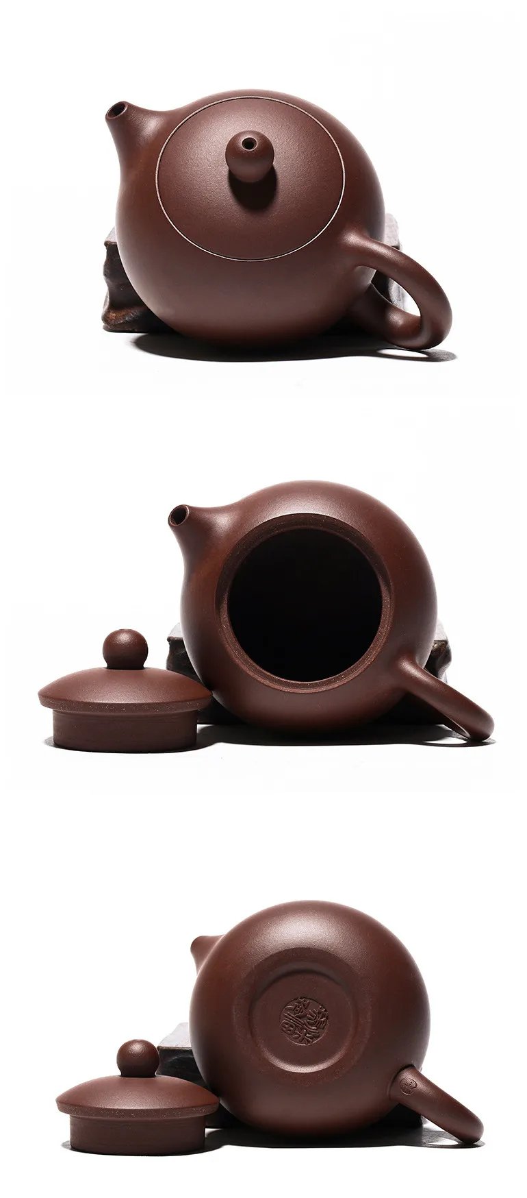 100ml Yixing Boutique Purple Clay Teapots Ball Shaped Infuser Xishi Tea Pot Beauty Kettle Customized Zisha Tea Set Authentic