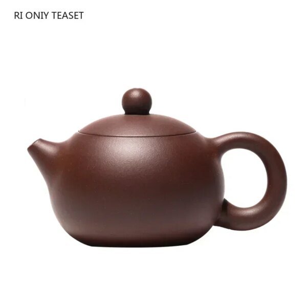 100ml Yixing Boutique Purple Clay Teapots Ball Shaped Infuser Xishi Tea Pot Beauty Kettle Customized Zisha Tea Set Authentic - Image 6