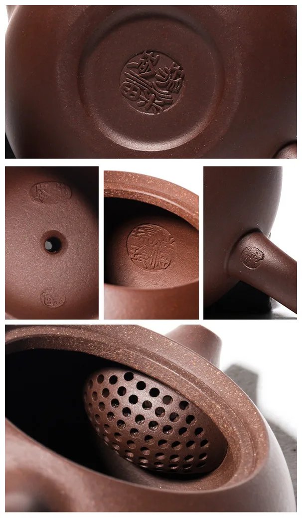 100ml Yixing Boutique Purple Clay Teapots Ball Shaped Infuser Xishi Tea Pot Beauty Kettle Customized Zisha Tea Set Authentic