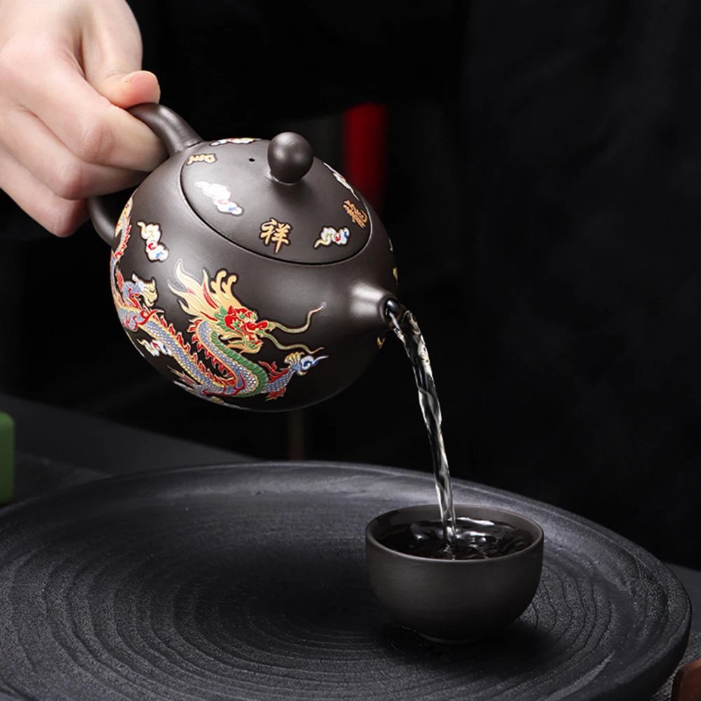 Chinese Style Color-changing Purple Clay Teapot Anti-Scald Handle Tea Brewer Teapots Kettle Gift Tea Set Ceramics And Pottery Chinese Style Color-changing Purple Clay Teapot Anti-Scald Handle Tea Brewer Teapots Kettle Gift Tea Set Ceramics And Pottery