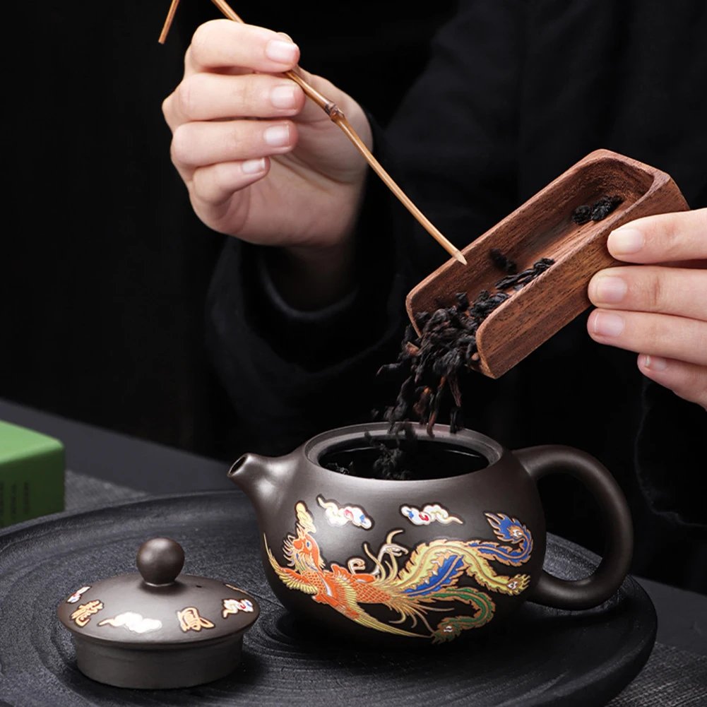Chinese Style Color-changing Purple Clay Teapot Anti-Scald Handle Tea Brewer Teapots Kettle Gift Tea Set Ceramics And Pottery Chinese Style Color-changing Purple Clay Teapot Anti-Scald Handle Tea Brewer Teapots Kettle Gift Tea Set Ceramics And Pottery