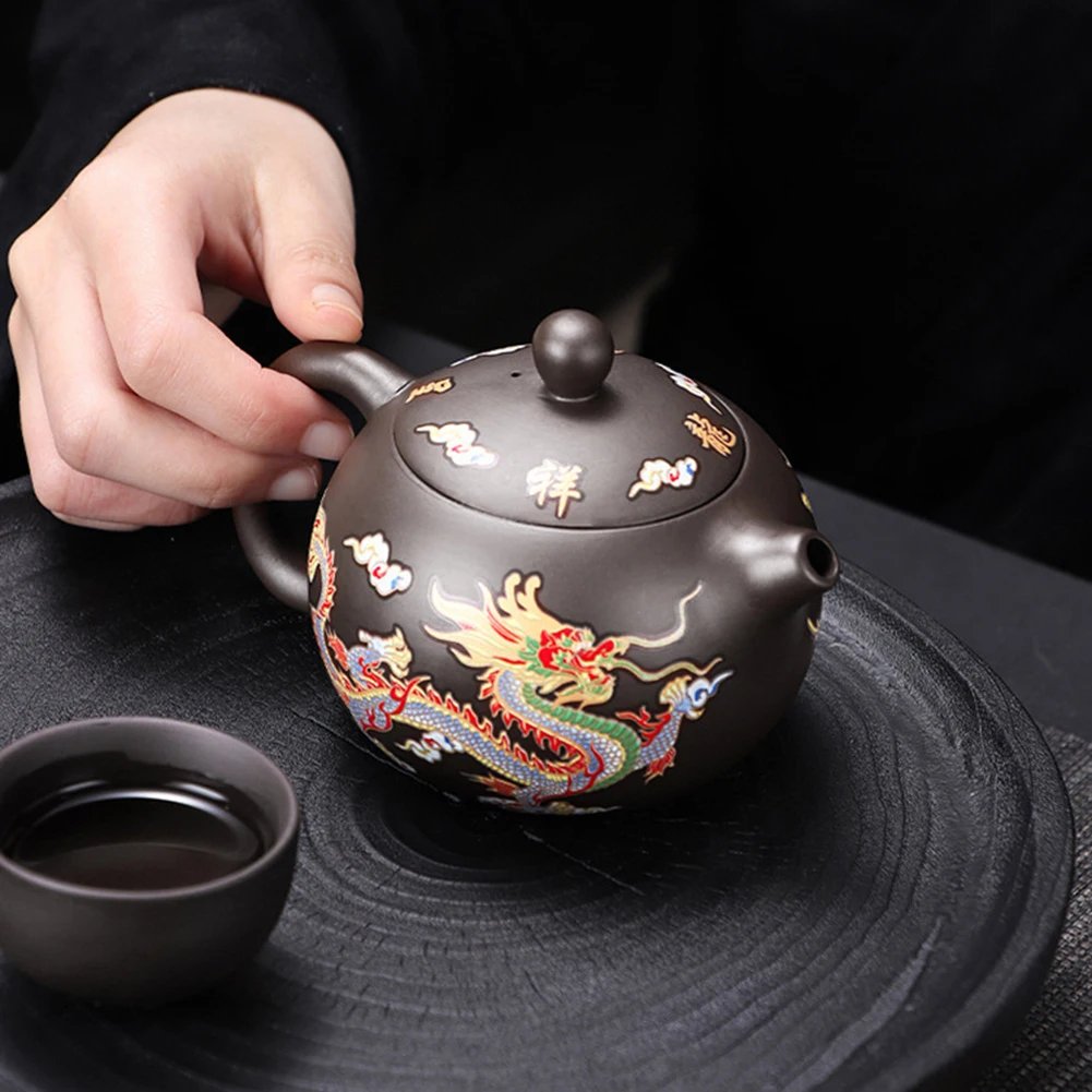 Chinese Style Color-changing Purple Clay Teapot Anti-Scald Handle Tea Brewer Teapots Kettle Gift Tea Set Ceramics And Pottery Chinese Style Color-changing Purple Clay Teapot Anti-Scald Handle Tea Brewer Teapots Kettle Gift Tea Set Ceramics And Pottery